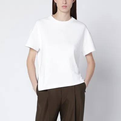 Loewe White Asymmetrical Cotton-blend T-shirt