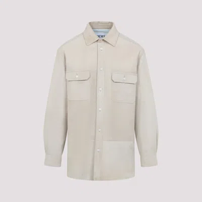 LOEWE WHITE BEIGE SHIRT