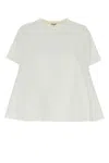 Loewe Anagram-embroidered Trapeze T-shirt Clothing In White