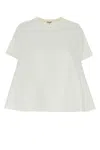 Loewe Women Anagram-embroidered Trapeze T-shirt In White