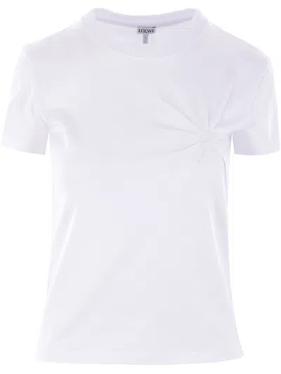 Loewe White Cotton Blend T-shirt