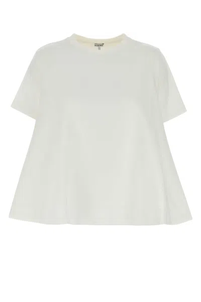 Loewe White Cotton Blend T-shirt
