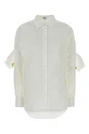 Loewe Longline Shirt Featuring Gold-tone Buttons In White