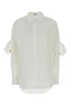 Loewe Longline Shirt Featuring Gold-tone Buttons In White