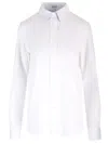 Loewe White Cotton Twill Shirt Shirts White In White