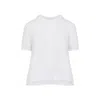Loewe White Short Sleeve Mohair Sweater In White