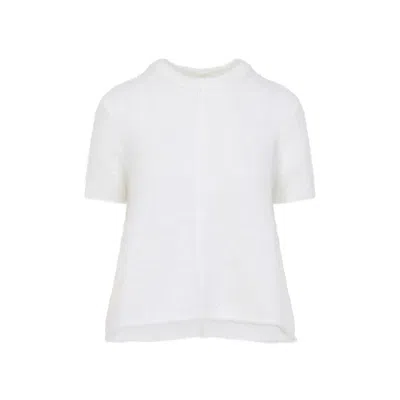 LOEWE WHITE CREW NECK SWEATER