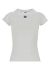 Loewe Stretch Cotton Blend T Shirt Crew Neck In White