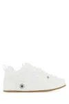 Loewe White Denim Deconstructed Sneakers In White