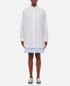 Loewe Women Cotton And Silk Blend Shirt Dress In White