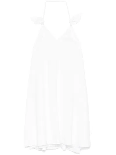 LOEWE WHITE FLAMENCO DRESS