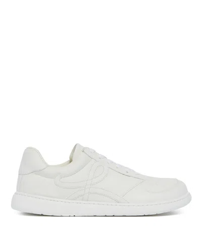 Loewe Jambo Sneaker In Soft Grained Calfskin Sneakers White