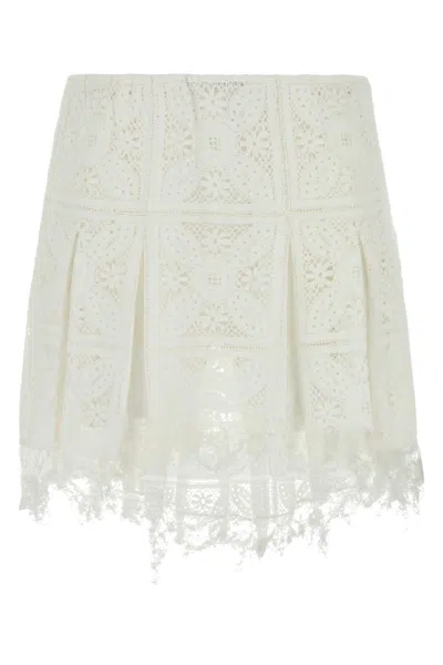 Loewe White Lace Paula S Ibiza Shorts