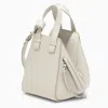 LOEWE WHITE LEATHER CROSSBODY HANDBAG WITH REMOVABLE STRAP AND MULTIPLE POCKETS