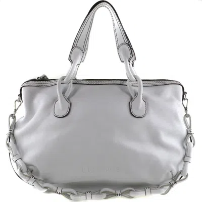 Pre-owned Loewe White Leather Shoulder Bag ()