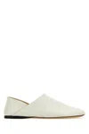 Loewe Pointed Toe Leather Block Loafers