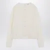 Loewe White Mohair-blend Cardigan In Multi