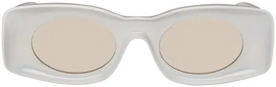 Loewe White Paula's Original Sunglasses In Neutral