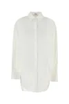 Loewe White Poplin Oversize Shirt In White