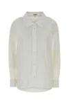 Loewe White Poplin Shirt In White
