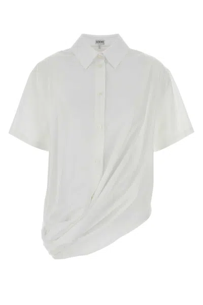 LOEWE LOEWE WHITE POPLIN SHIRT