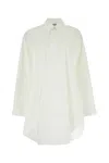 Loewe Women's Poplin Shirt Dress In White