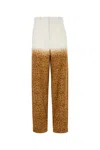 Loewe Pantalone In Crepe Stampato Donna In White
