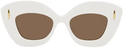 Loewe White Retro Screen Sunglasses