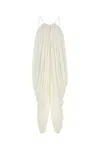 Loewe White Silk Dress In White