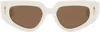 Loewe White Small Butterfly Screen Sunglasses
