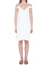 Loewe Flamenco Knotted Leather-trimmed Voile Halterneck Mini Dress