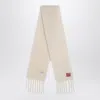Loewe White Wool And Mohair Scarf