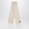 Loewe White Wool And Mohair Scarf Women