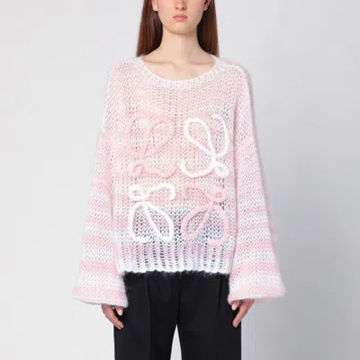 Loewe Anagram-appliqué Jumper In White