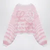 Loewe Embroidered Mohair Blend Sweater In White