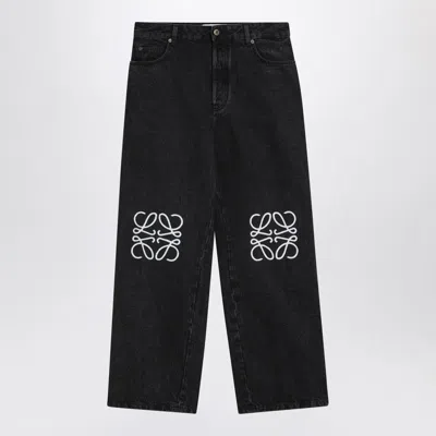Loewe Wide Anagram Black Jeans