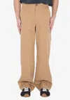 Loewe Cotton Carpenter Trousers In Sand