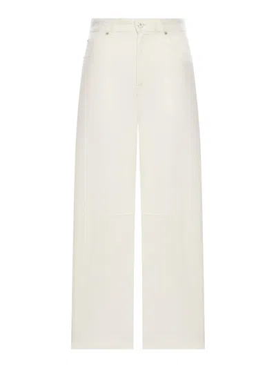 Loewe Wide Leg Jeans In White