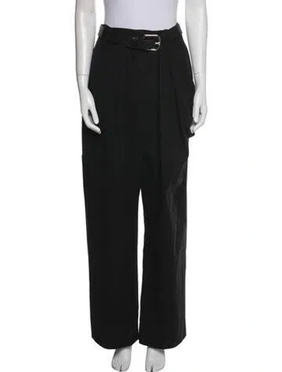 Pre-owned Loewe Wide Leg Pants In Black