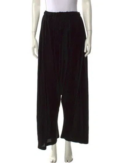 Pre-owned Loewe Wide Leg Pants In Black