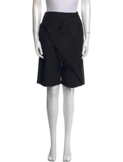 Pre-owned Loewe Wide Leg Pants In Black