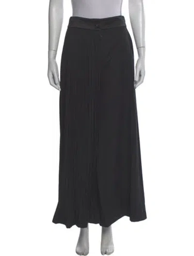 Pre-owned Loewe Wide Leg Pants In Black