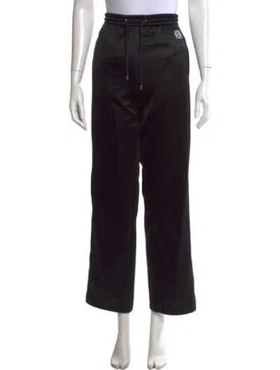 Pre-owned Loewe Wide Leg Pants In Black