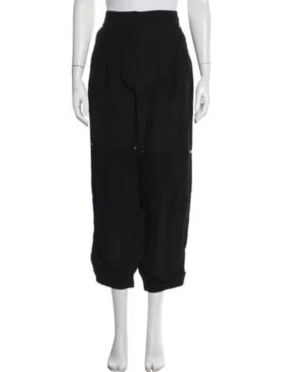 Pre-owned Loewe Wide Leg Pants In Black