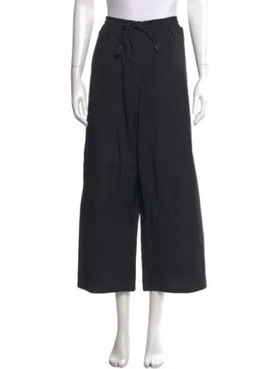 Pre-owned Loewe Wide Leg Pants In Black