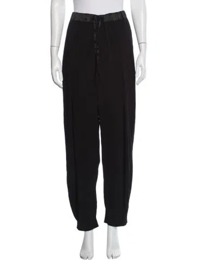 Pre-owned Loewe Wide Leg Pants In Black