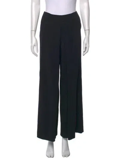 Pre-owned Loewe Wide Leg Pants In Black