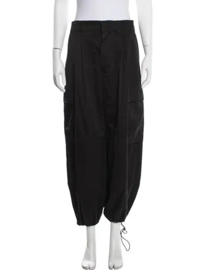 Pre-owned Loewe Wide Leg Pants In Black