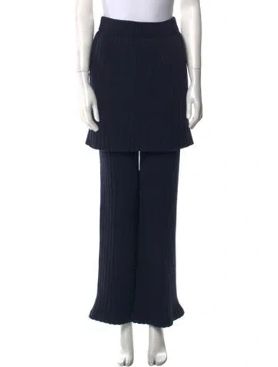 Pre-owned Loewe Wide Leg Pants In Blue