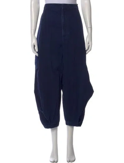 Pre-owned Loewe Wide Leg Pants In Blue